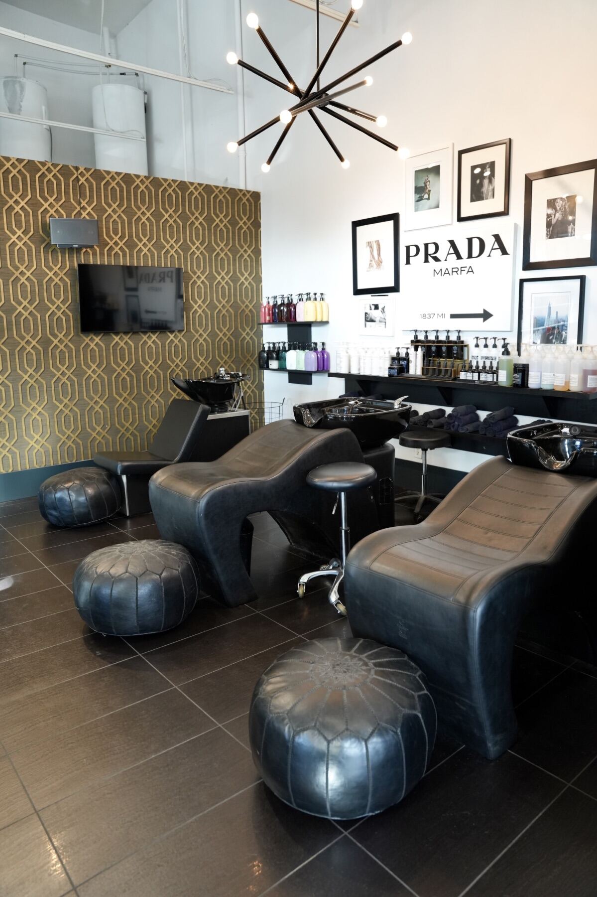 MOD Salon wash and shampoo stations in Kelowna